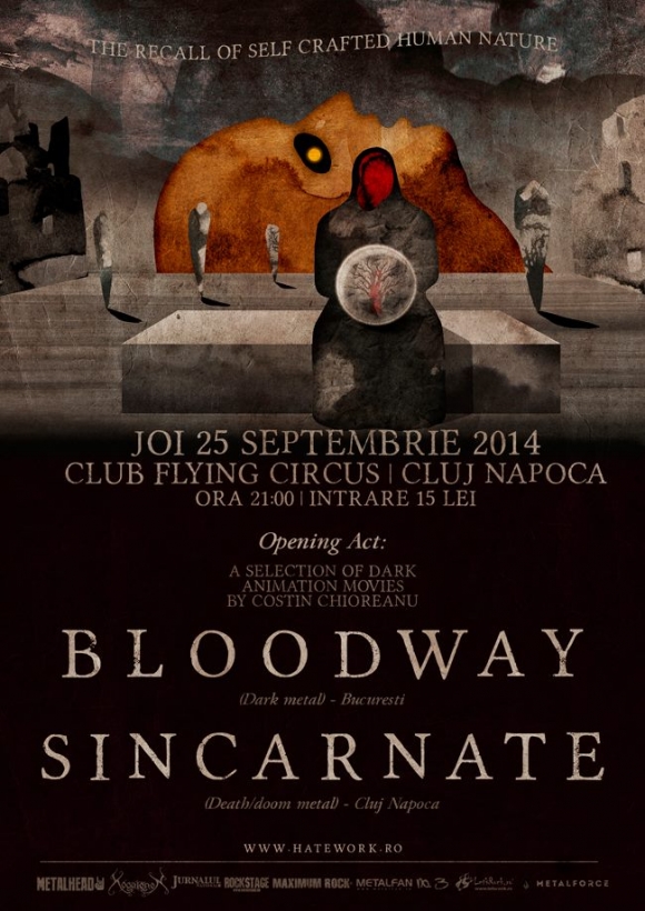 Concert Bloodway si Sincarnate in Flying Circus Pub