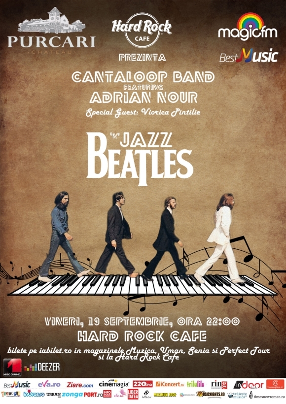 Concert Beatles'N'Jazz cu Adrian Nour & Cantaloop la Hard Rock Cafe