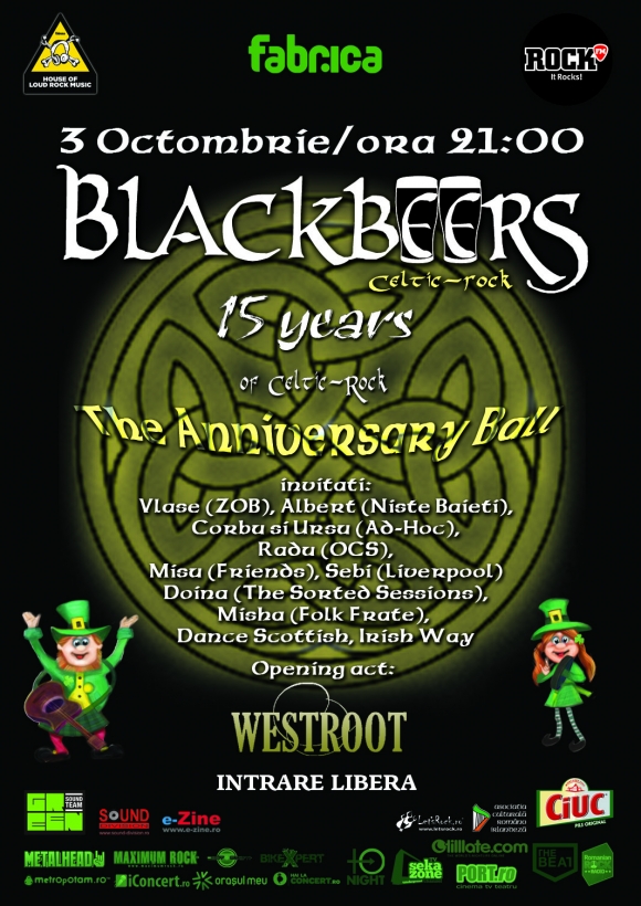 Concert aniversar Blackbeers in Club Fabrica din Bucuresti