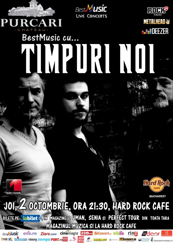 Timpuri Noi in concert la Hard Rock Cafe