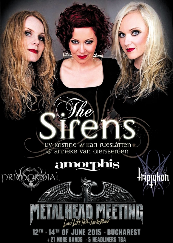 Anneke, Liv Kristine si Kari Rueslatten aduc “The Sirens” la Metalhead Meeting 2015