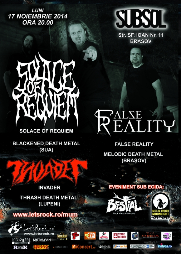 Solace Of Requiem (death metal/Sua) in premiera live la Brasov