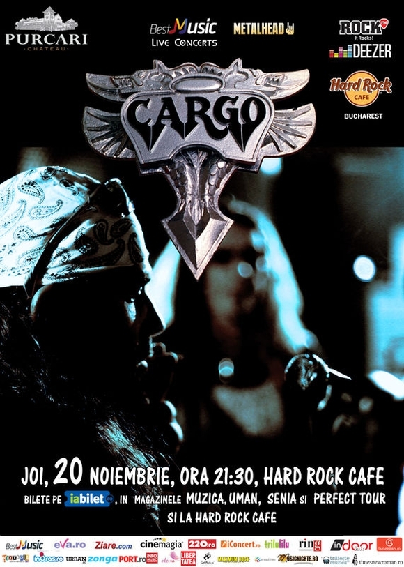 Concert Cargo la Hard Rock Cafe, Bucuresti