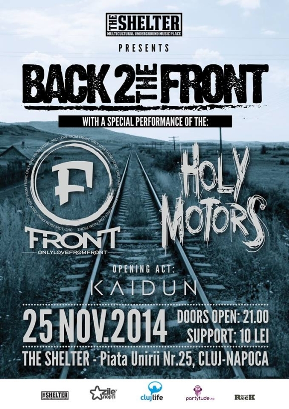 Concert Holy Motors in The Shelter alaturi de FronT si Kaidun