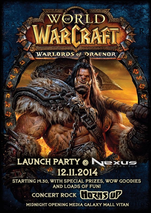 Concert Horns Up la Wow: Warlords of Draenor Launch Party