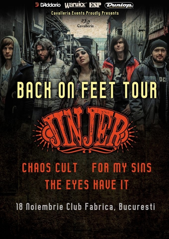 Concert Jinjer, Chaos Cult, For My Sins si The Eyes Have It in Fabrica