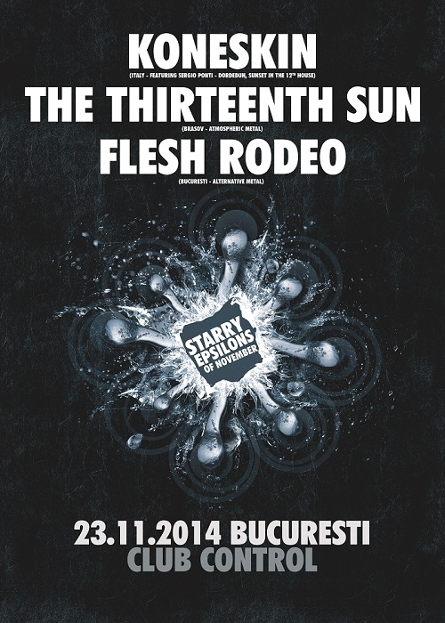 Concert Koneskin, The Thirteenth Sun si Flesh Rodeo in Club Control