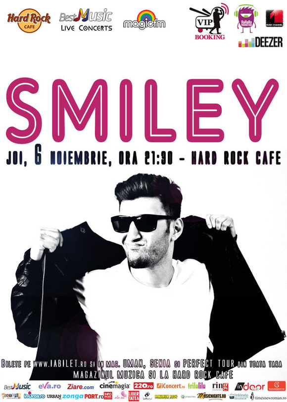 Concert Smiley in Hard Rock Cafe, 6 noiembrie 2014