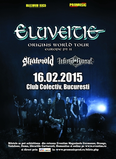 Trupele Skalmold si Windrose deschid concertul Eluveitie in Club Colectiv