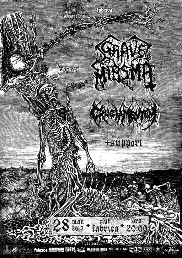 Concert Grave Miasma si Cruciamentum in Club Fabrica