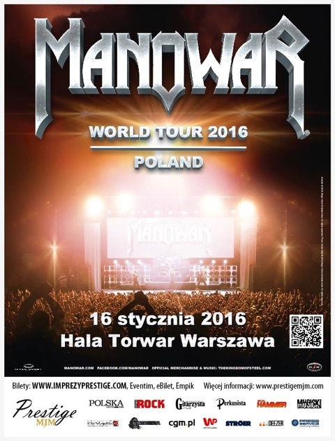 Manowar confirma Varsovia ca urmatoarea destinatie pentru turneul din 2016!