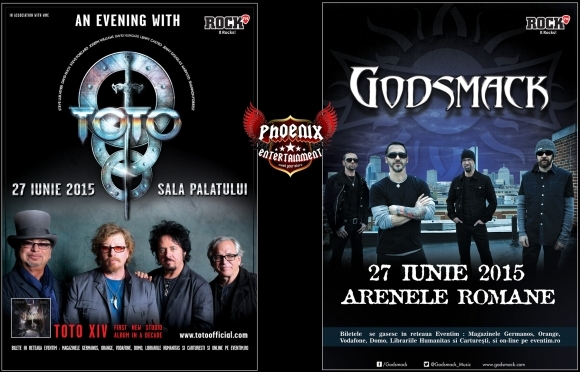 27 iunie 2015 : seara premierelor cu Toto si Godsmack