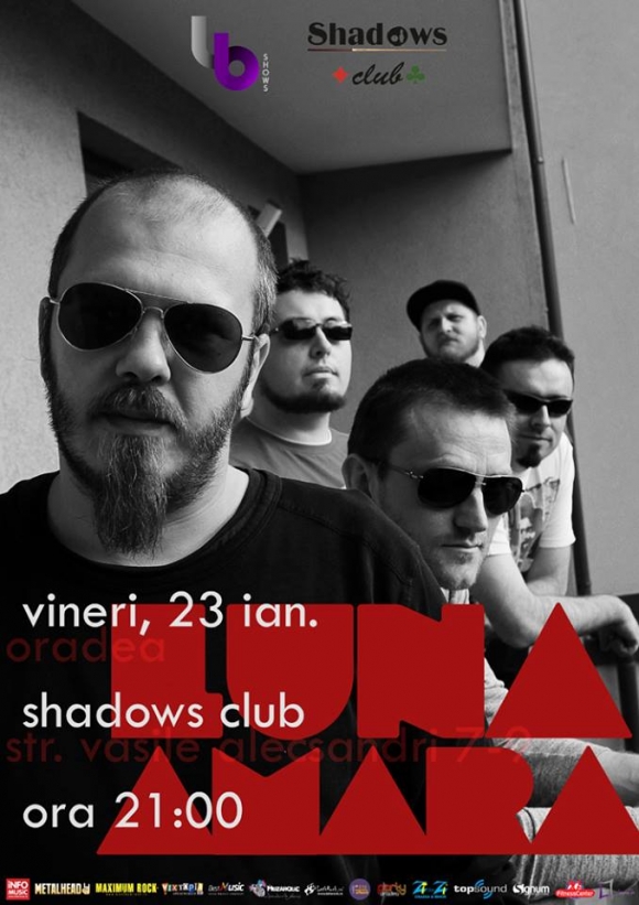 Concert Luna Amara in Shadows Club din Oradea