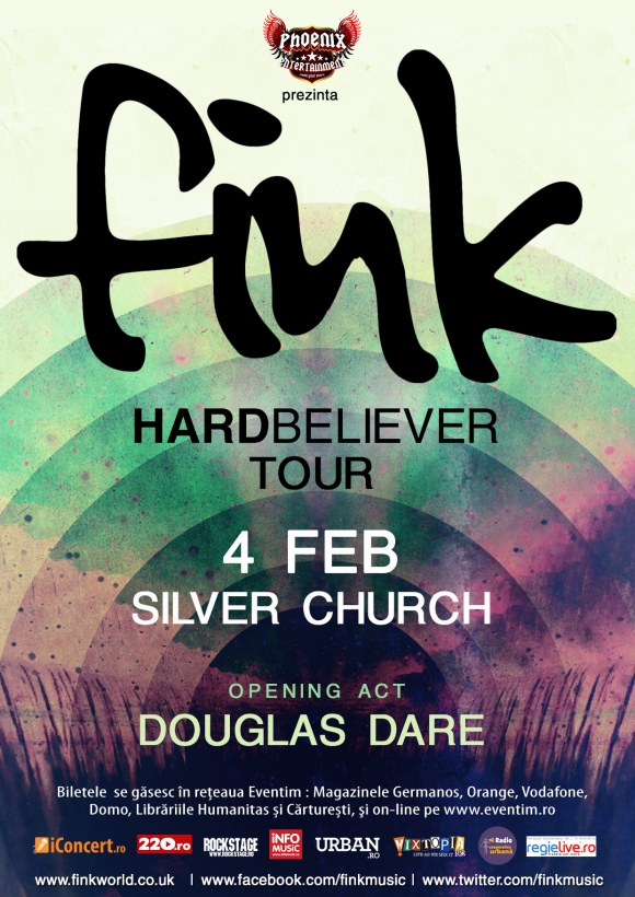 Douglas Dare in deschiderea concertului Fink din Silver Church