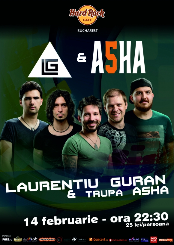 Concert Laurentiu Guran & Asha la Hard Rock Cafe