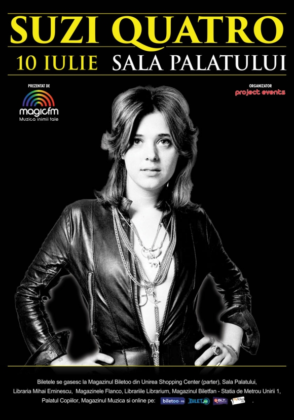 Concert Suzi Quatro la Sala Palatului