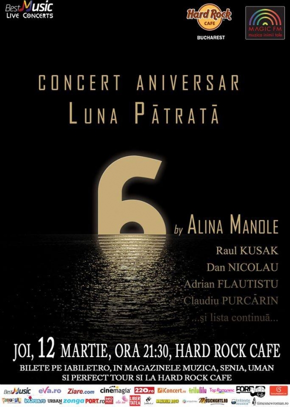 Concert aniversar Luna Patrata in Hard Rock Cafe