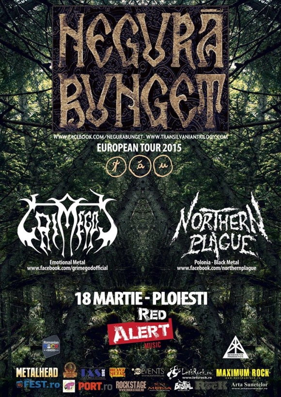 Concert Negura Bunget, Grimegod si Northern Plague in Red Alert