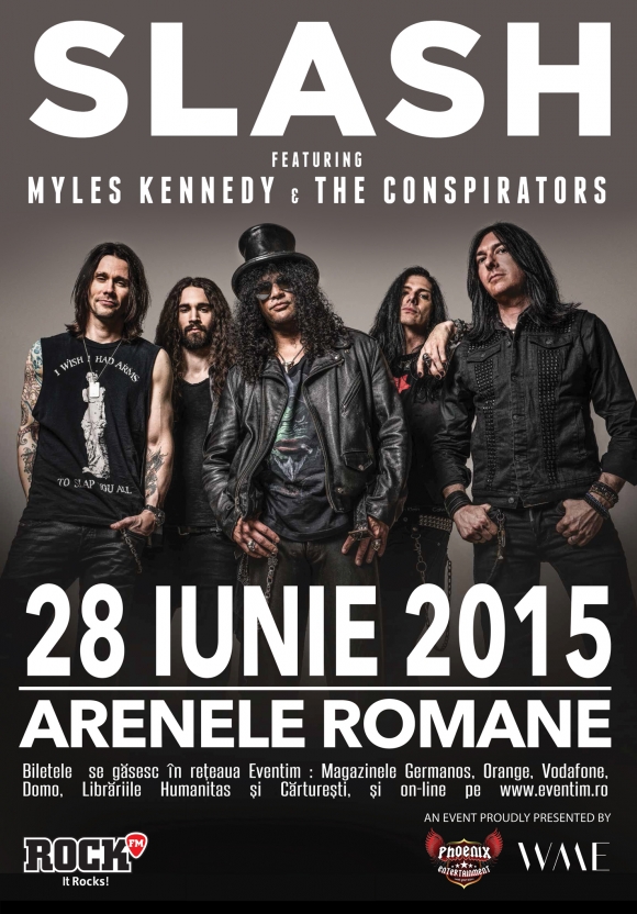 Concert Slash feat. Myles Kennedy & The Conspirators la Arenele Romane