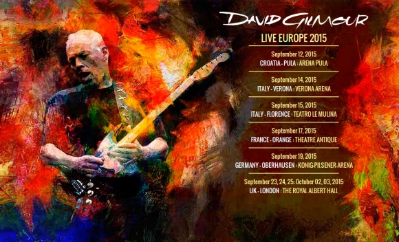 David Gilmour - Live Europe 2015 - sold out in mai putin de 30 de minute