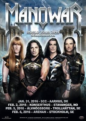 MANOWAR revin in Scandinavia in turneul mondial din 2016