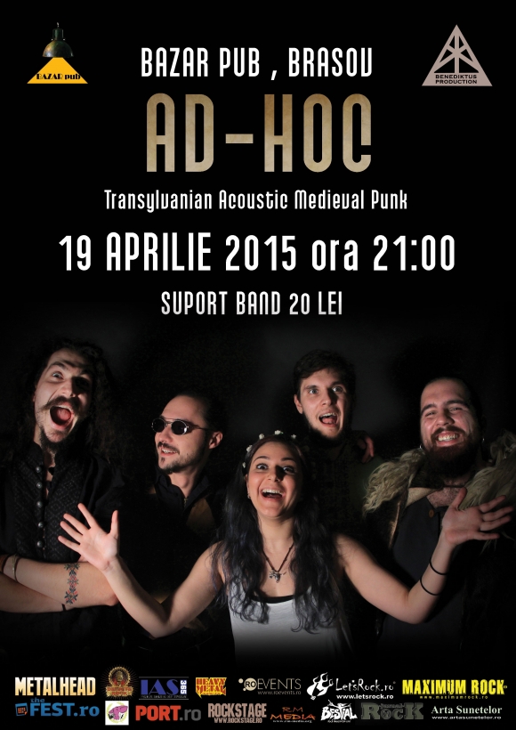 Concert Ad Hoc in Bazar Pub din Brasov