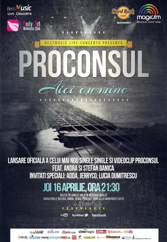 Proconsul lanseaza un nou videoclip la Hard Rock Cafe (feat. Andra si Stefan Banica)