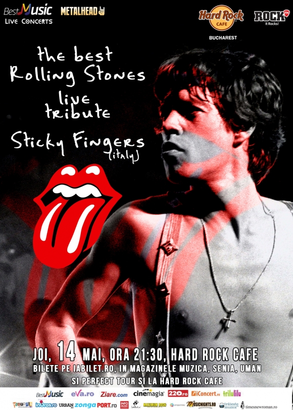 Best Rolling Stones Live Tribute cu Sticky Fingers (Italia) la Hard Rock Cafe