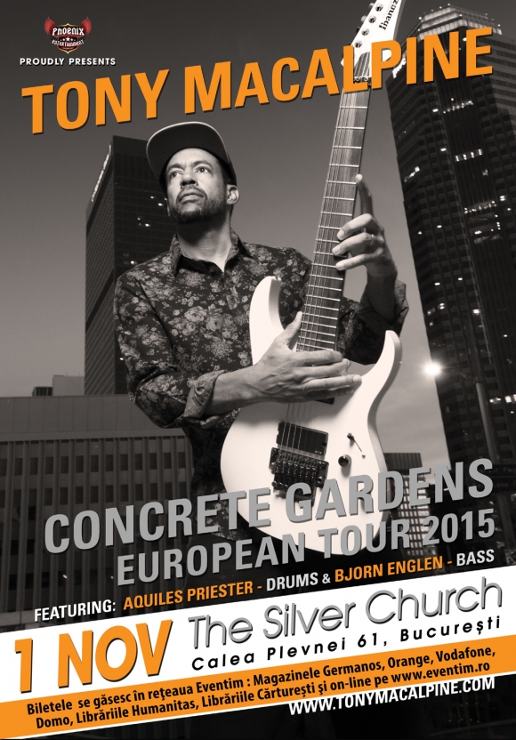 Concert Tony Macalpine in The Silver Church, Bucuresti