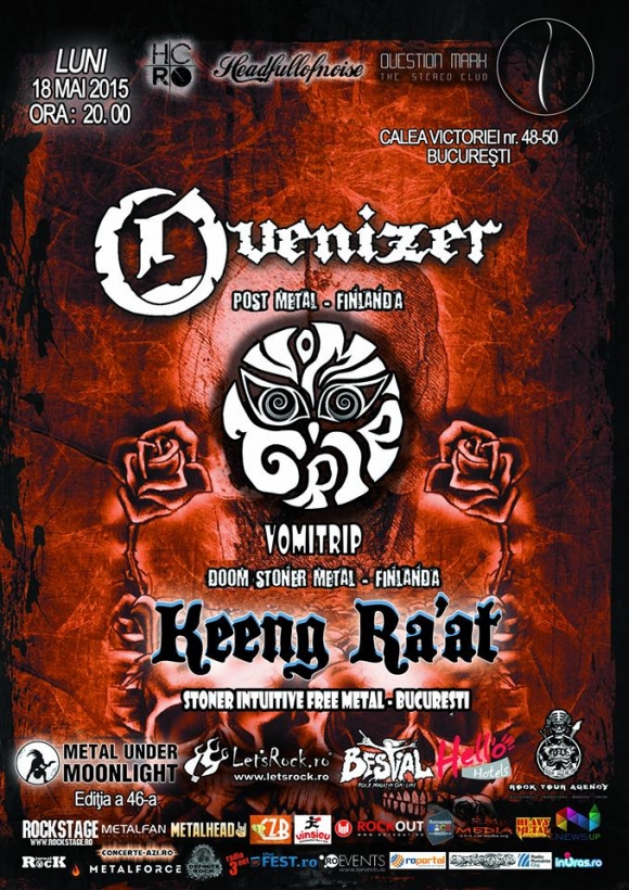 Concert stoner doom finlandez cu Ovenizer si Vomitrip luni, la Bucuresti!