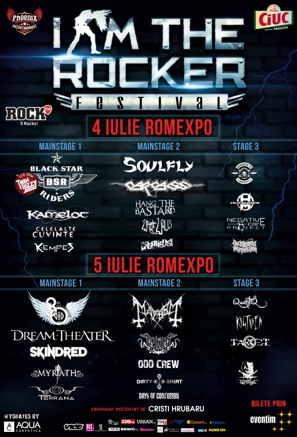 Festivalul I AM THE ROCKER bilete pe zile si promotie earlybird