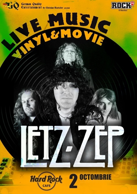 LETZ ZEP la Live Concert, Vinyl & Movie, Marca German Quality Entertainment in Hard Rock Cafe