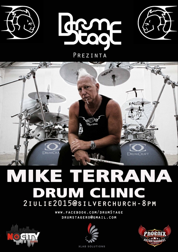 Mike Terrana sustine un Drum Clinic in club Silver Church