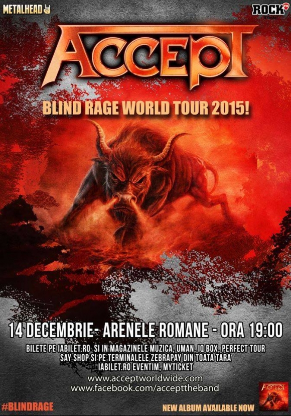 Concert Accept la Arenele Romane din Bucuresti