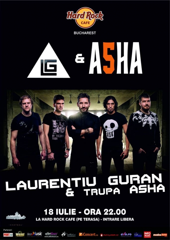 Concert Laurentiu Guran si ASHA la Hard Rock Cafe