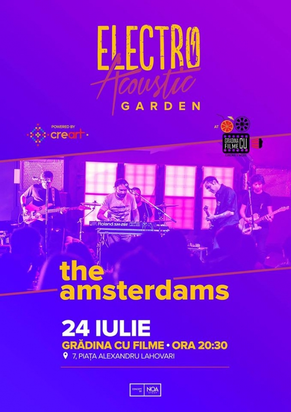 Concert The Amsterdams la Gradina cu Filme in Bucuresti