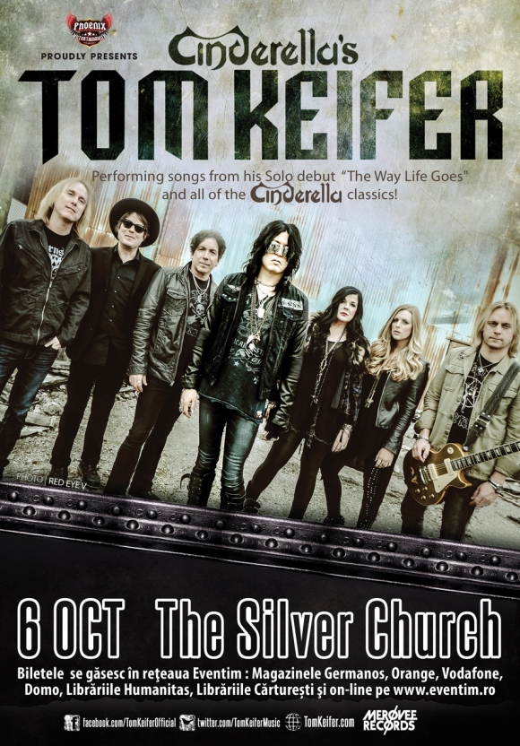 Concert Tom Keifer in premiera in Romania