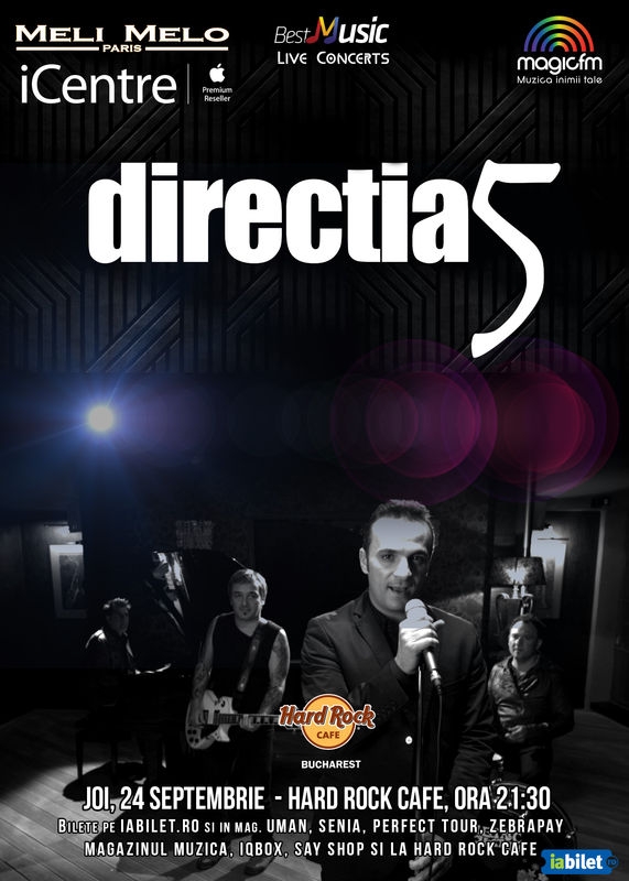 Directia 5 in concert la Hard Rock Cafe