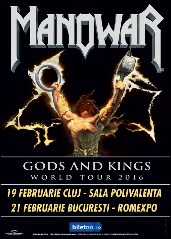 S-au pus in vanzare biletele pentru concertele MANOWAR din Romania!