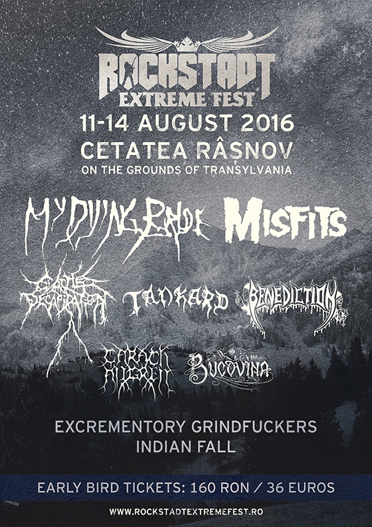 Trupele Tankard si Benediction sunt confirmate la Rockstadt Extreme Fest 2016