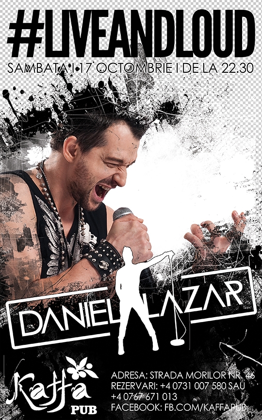 Daniel Lazar in concert in Kaffa Pub Bucuresti