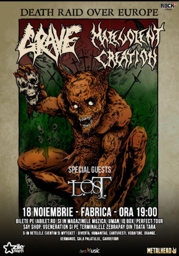 L.O.S.T. va canta alaturi de Grave si Malevolent Creation