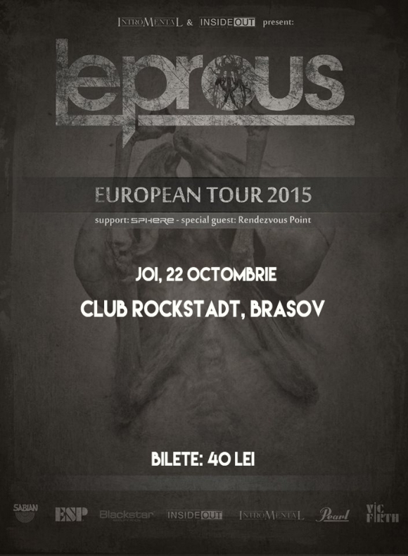 Leprous, Sphere si Rendezvous Point in concert la Rockstadt, Brasov