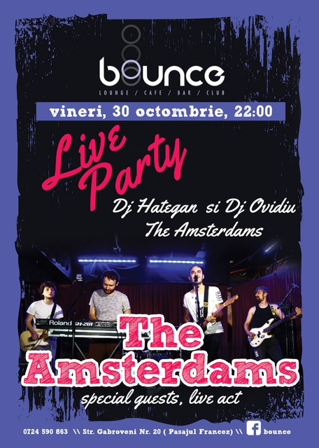 The Amsterdams lanseaza un nou single in clubul Bounce