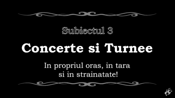 Titus le spune pe bune - organizarea concertelor