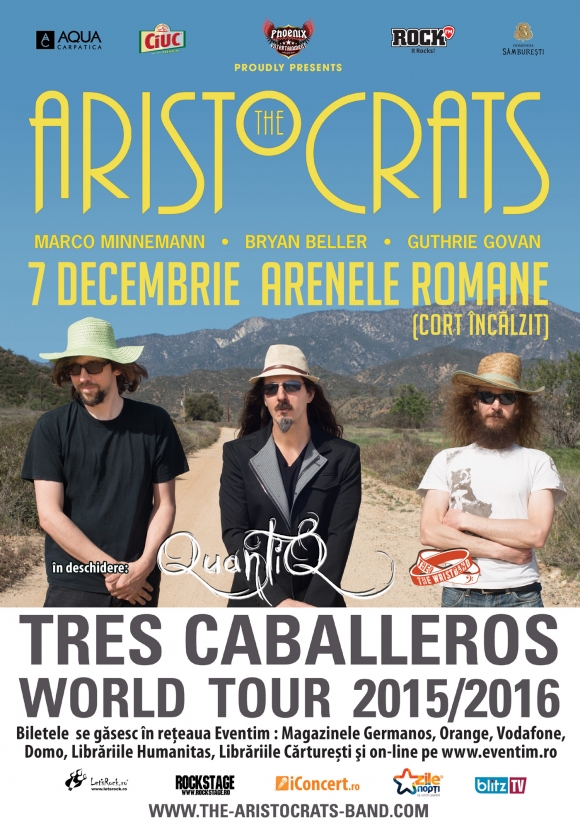 Concert The Aristocrats, Theo & The WristBand si QuantiQ la Arenele Romane