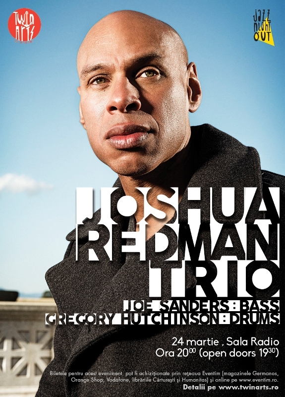 Concert Joshua Redman Trio la Sala Radio