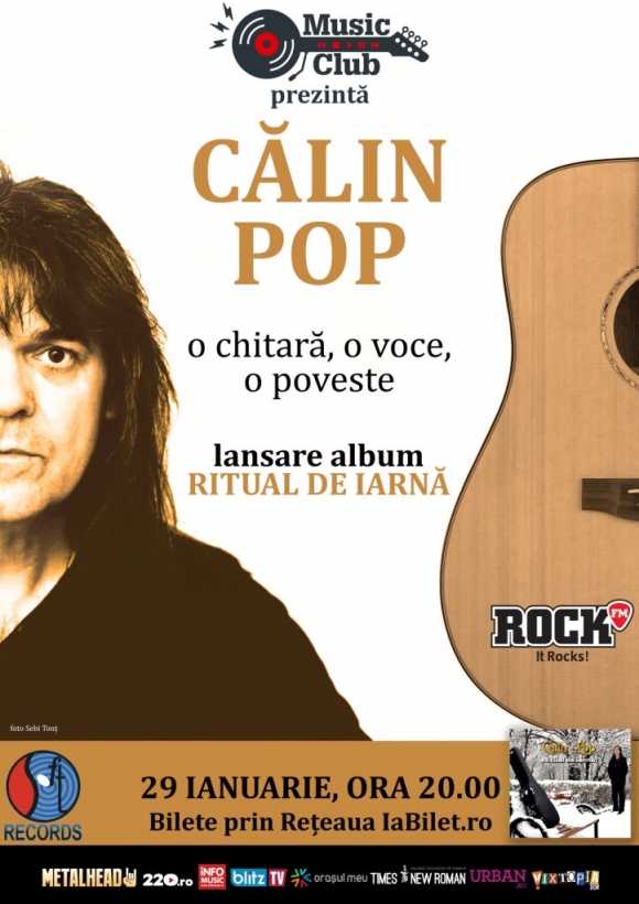 Concert Calin Pop si lansarea albumului 'Ritual de Iarna' la Music Club