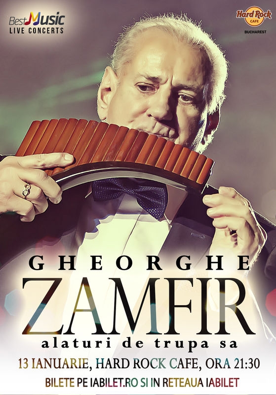 Concert GHEORGHE ZAMFIR & BAND la Hard Rock Cafe