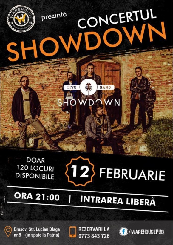 Concert Showdown in Warehouse Pub din Brasov